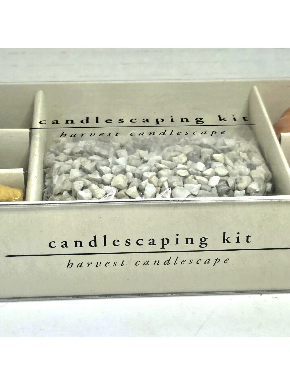 NEW Pier 1 Imports Candlescaping Kit Fall Harvest Pumpkin Gourds Gravel